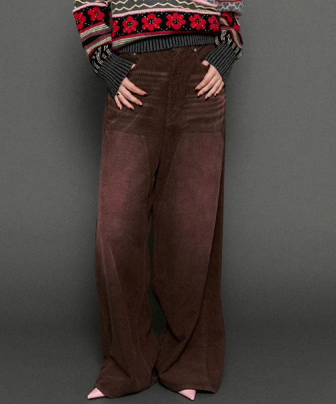 Sport Chic 【SALE】Corduroy Baggy Pants