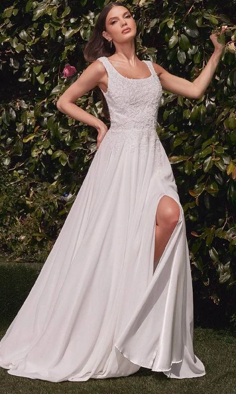 Everyday Apparel Cinderella Divine Bridal CDS503W - A-Line Scoop Neck Bridal Gown