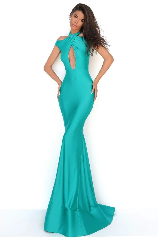Classic Pieces Tarik Ediz - 50688 Crisscross Halter Cutout Mermaid Gown