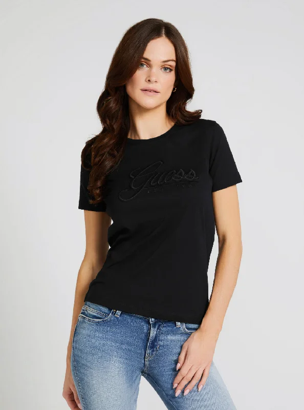Relaxed Activewear Black Script Logo T-Shirt