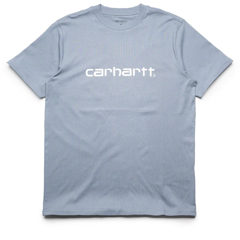 Casual Layers Carhartt WIP Script Tee - Dove Grey/Wax