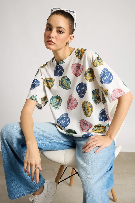 Sporty Essentials Printed Women's T-Shirt - Sailor's Boy Club
