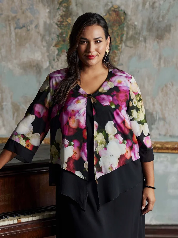Soft Sweaters In Full Bloom Short Jacket