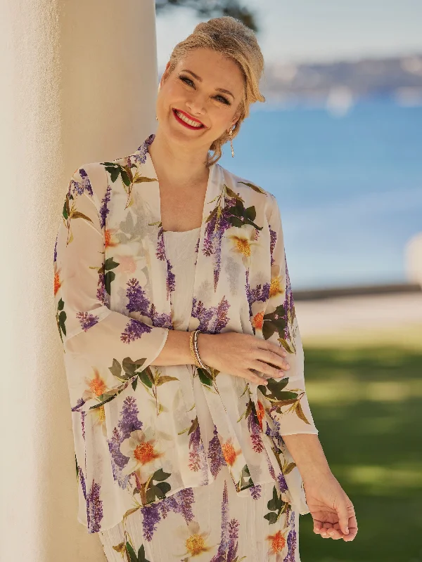 Stylish Comfort Hyacinth Bloom Jacket