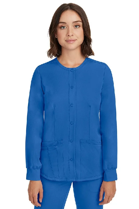 Simple Comfort HH-Works Women's Megan Snap Front Scrub Jacket | Royal