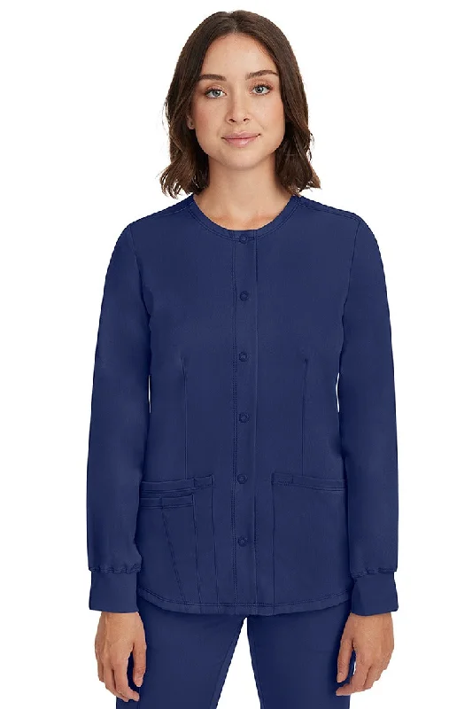 Lightweight T-shirts HH-Works Women's Megan Snap Front Scrub Jacket | Navy