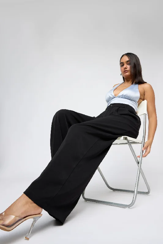 Cozy Pants Noir Super Flared Korean Pants