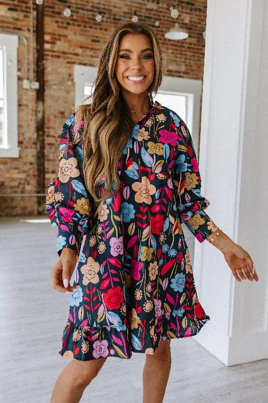 Sport Chic Barlow Flower Print Mini Dress | DROPSHIP