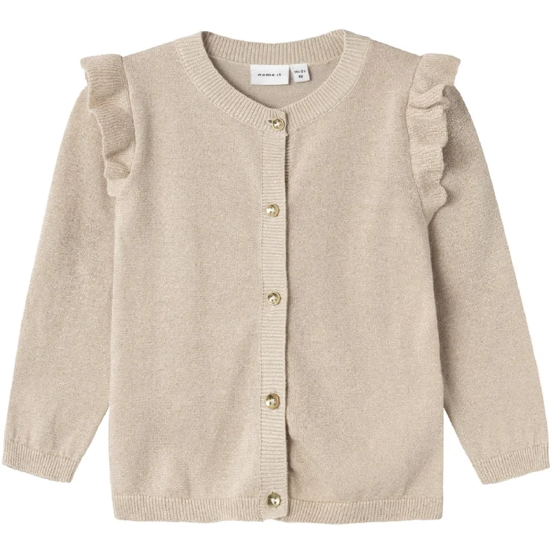 Elegant Comfort Name It Peyote Tone In Tone Lurex Abinne Knit Cardigan Noos