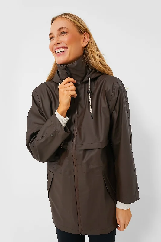 Dark Truffle Alyssa Rain Jacket