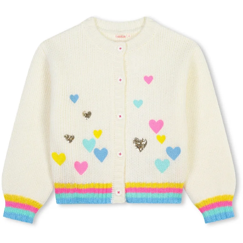 Comfy Suits Billieblush Ivory Knitted Cardigan