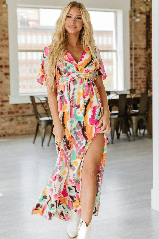 Stylish Tops Melody Side Split Maxi Dress | DROPSHIP