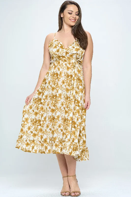 Simple Comfort Plus Size Flora Midi Dress