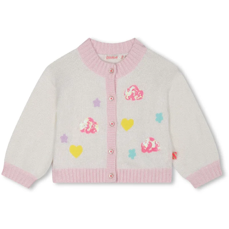 Simple Apparel Billieblush Ivory Knitted Cardigan