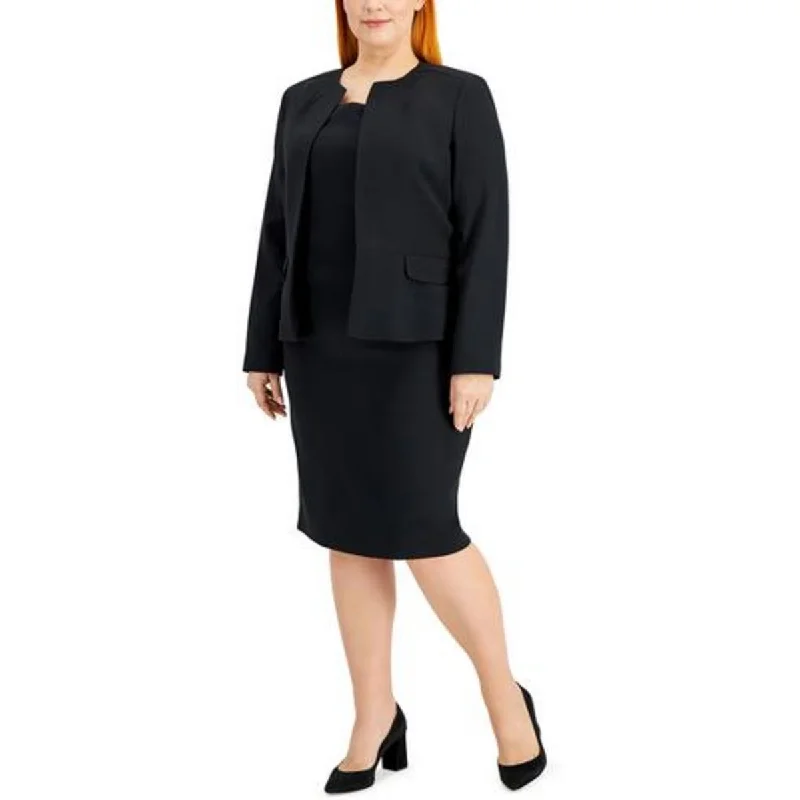 Stylish Tops Le Suit Womens Plus Suit Separate Office Open-Front Blazer
