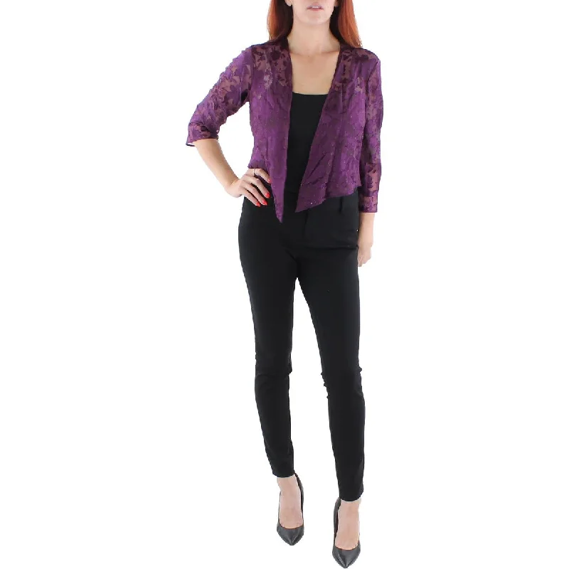 Lightweight T-shirts Alex Evenings Womens Jacquard Burnout Bolero