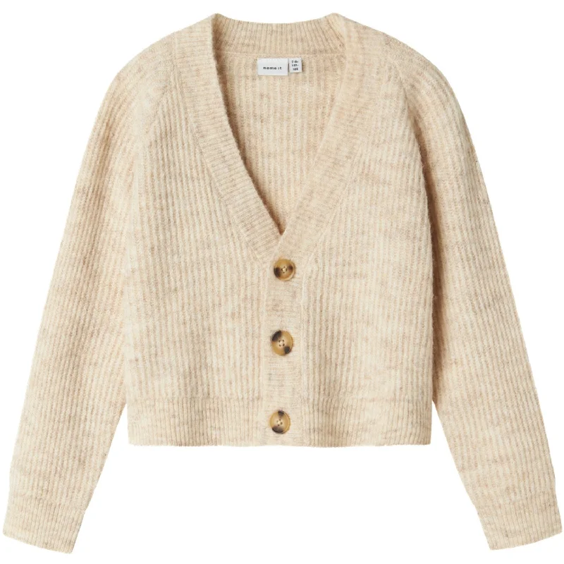 Comfortable Knitwear Name It Pure Cashmere Holly Short Knit Cardigan Noos