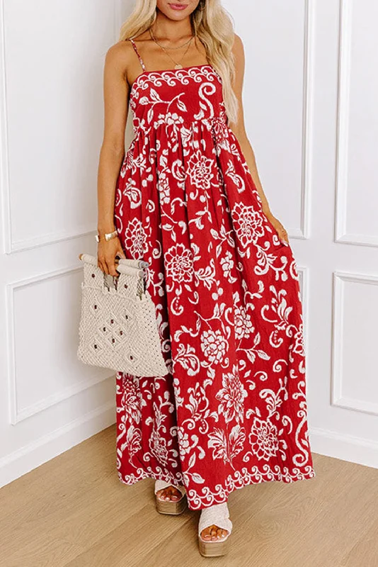 Comfy Hoodies James Floral Print Maxi Dress
