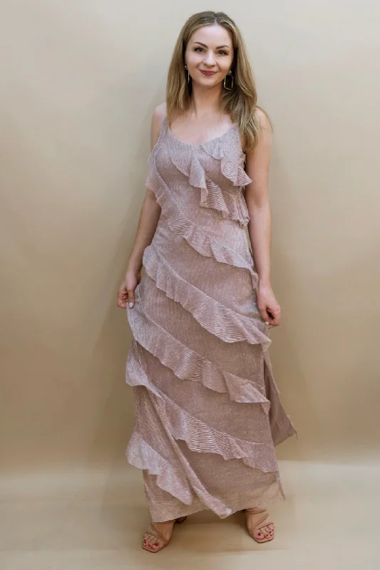 Street Fashion Wren Maxi Dress - Dusty Lavender
