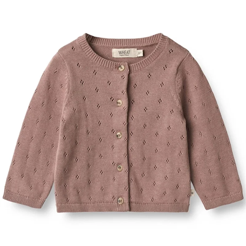 Fashion Must-have Wheat Lavender Rose Maia Strik Cardigan
