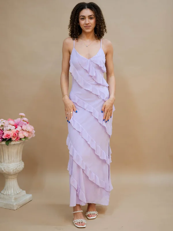 Everyday Apparel Wren Maxi Dress - Lavender