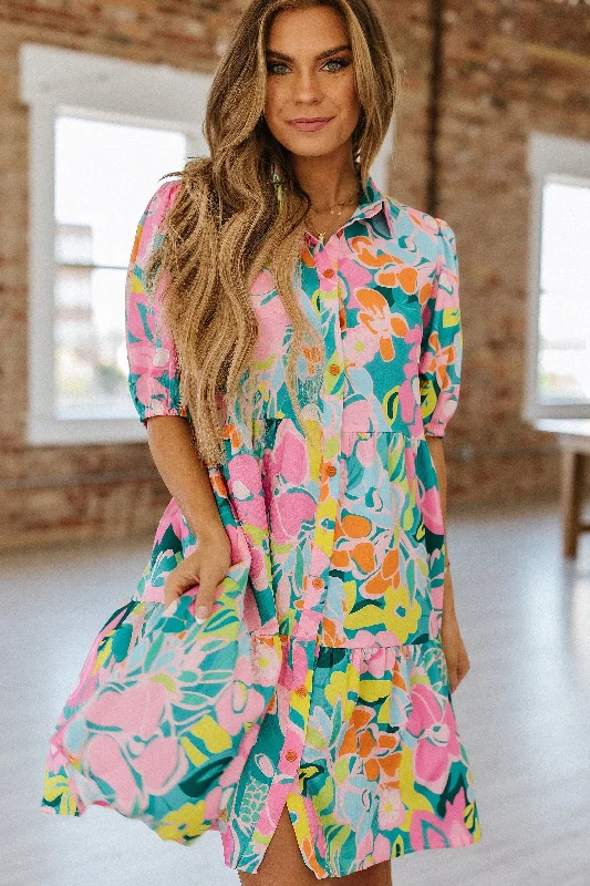 Chic Relaxation Dex Floral Babydoll Dress | DROPSHIP