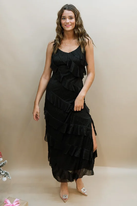Cozy Basics Wren Maxi Dress - Black