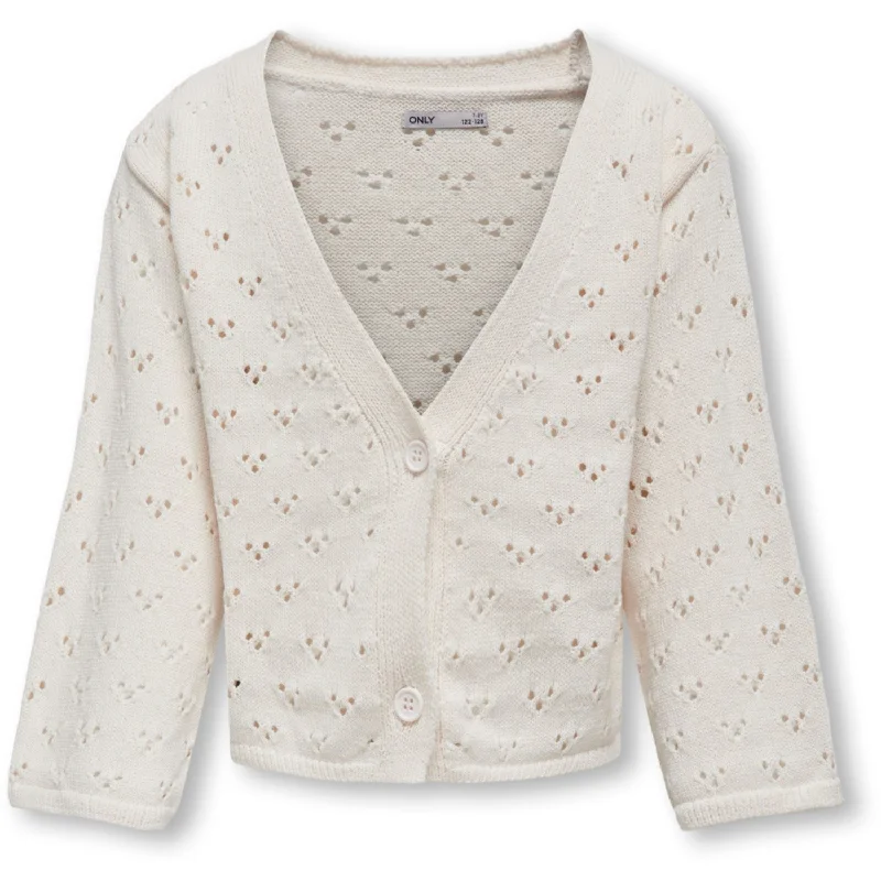 Soft Sweaters kids ONLY Cloud Dancer Ina Life V-Neck Cardigan Knit