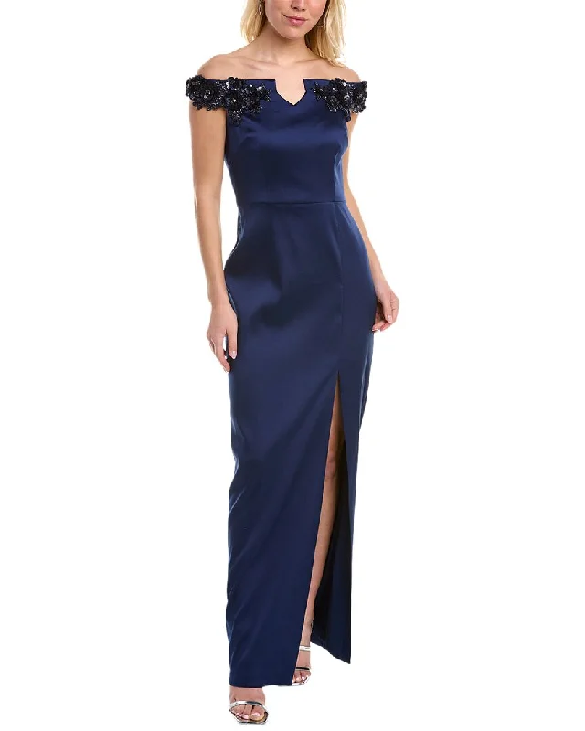 Aidan Mattox Portrait Column Gown