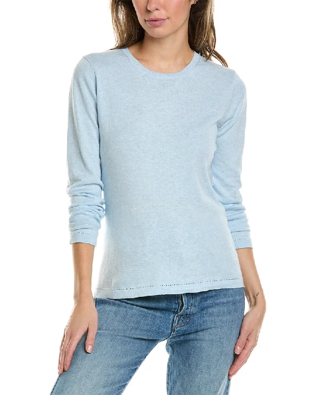 Alashan Cashmere Classic Crewneck Cashmere-Blend Pullover