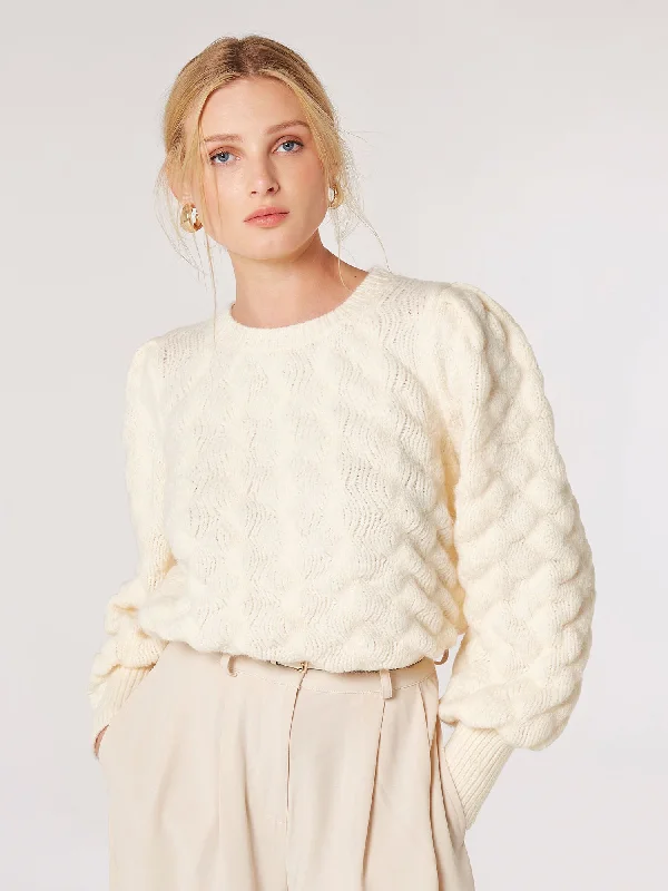 Bubble Pleat Sweater