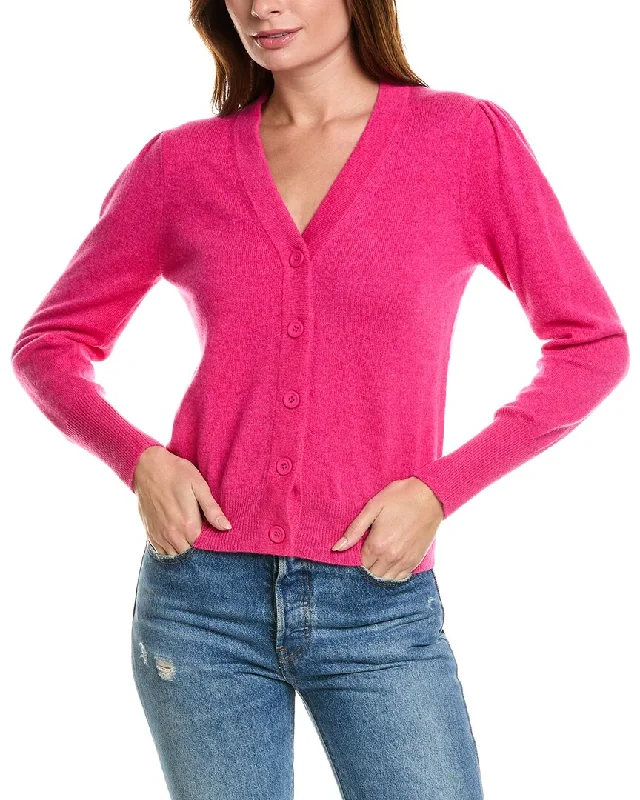 Forte Cashmere Buttoned Short Cashmere Cardigan