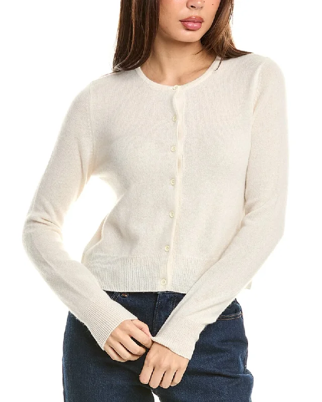 Forte Cashmere Cropped Cashmere Cardigan