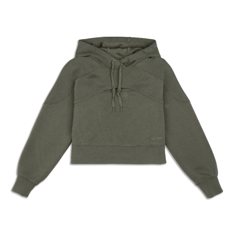 Get Centred Crop Hoodie