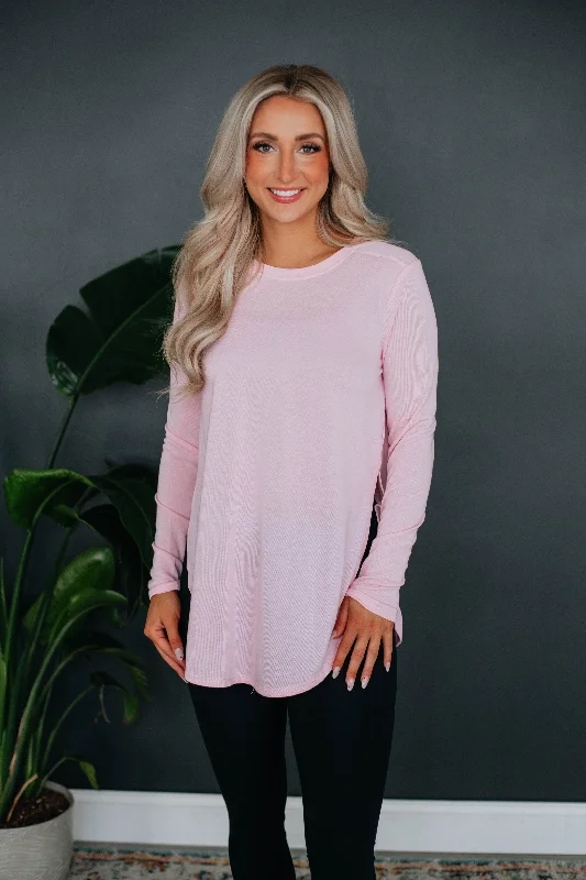 Jardin Long Sleeve Top - Blush