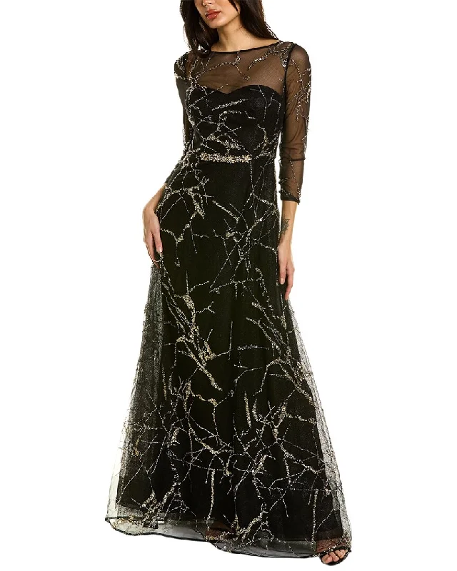 Teri Jon by Rickie Freeman Embellished Gown