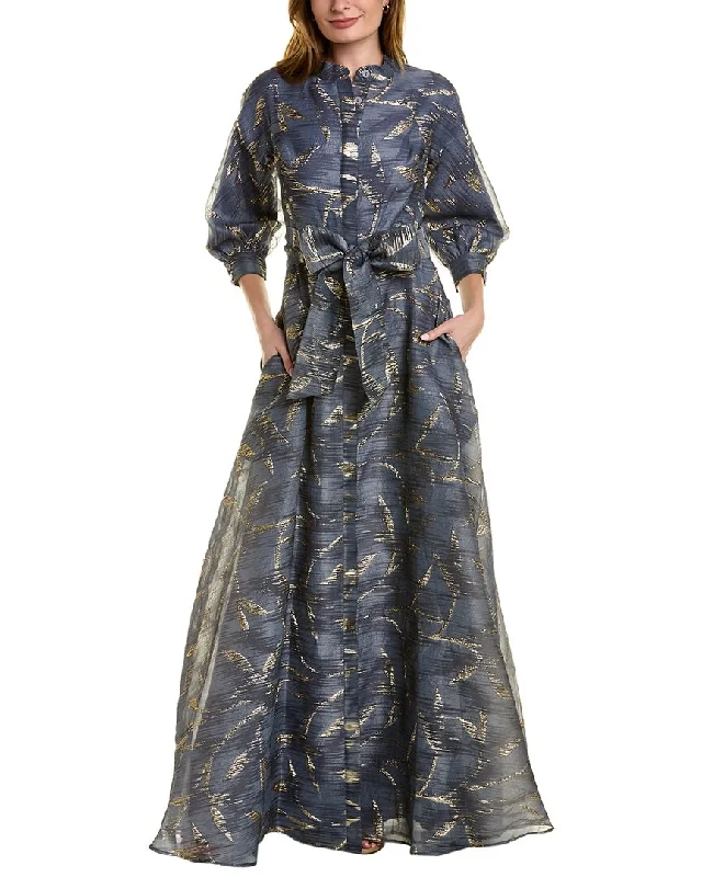 Teri Jon by Rickie Freeman Shirt Gown