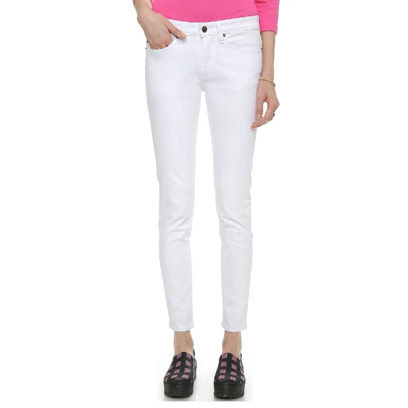 6397 Women's Loose Skinny Jeans, White