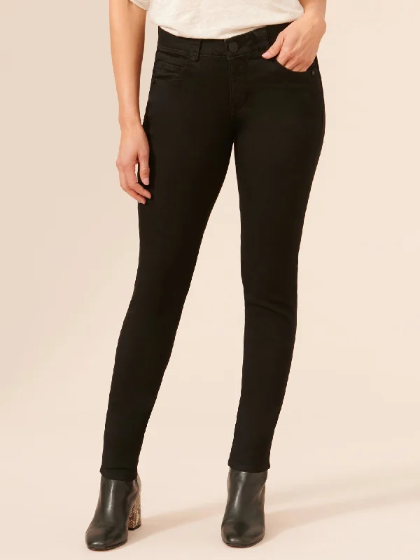 32" "Ab"solution® Booty Lift Long Jeans Black Jegging