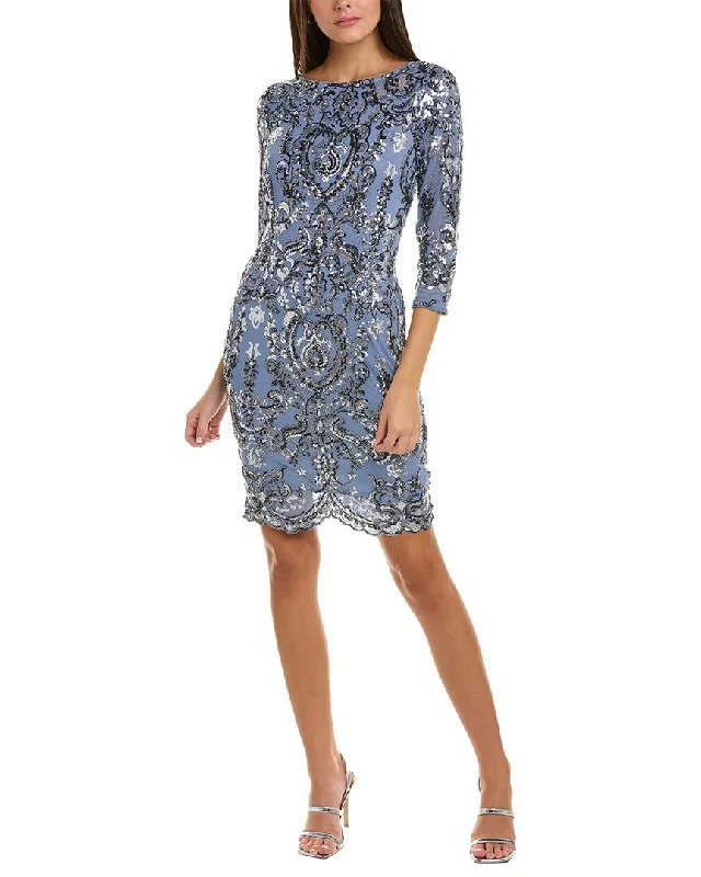 Functional Tops Adrianna Papell Sequin Sheath Dress