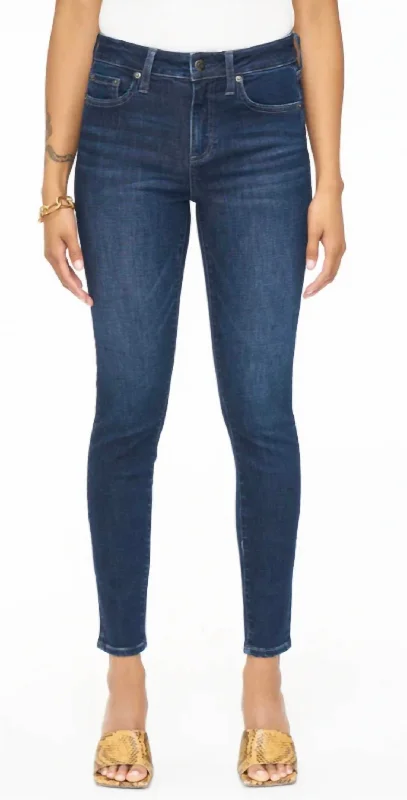 Audrey Mid Rise Skiiny Jeans In Campus