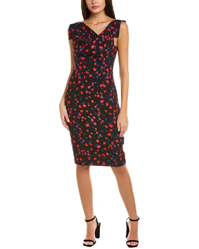 Simple Apparel Black Halo Jackie O Sheath Dress