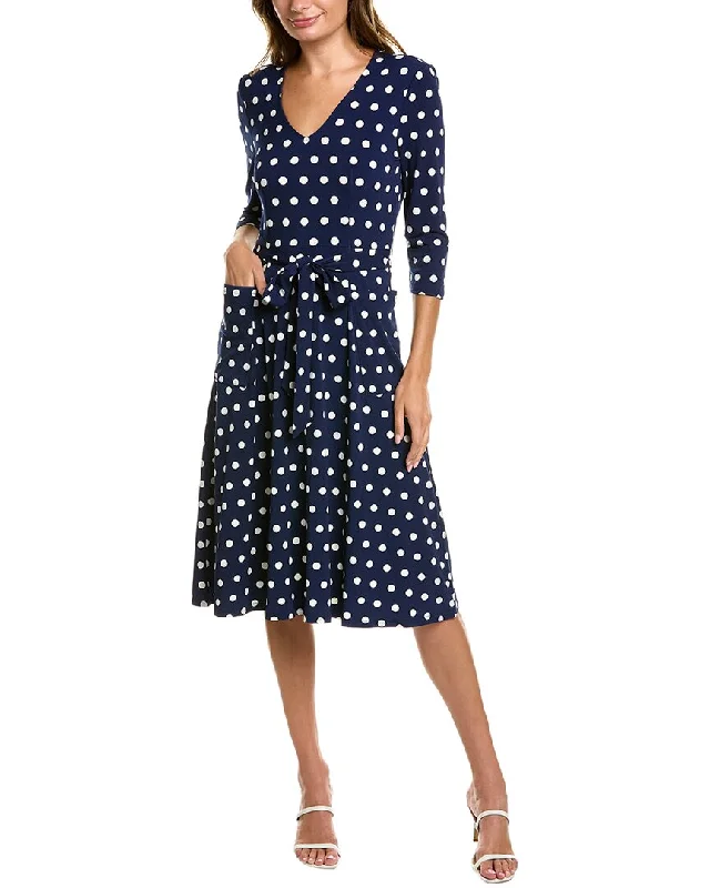 Stylish Layers Leota Tie Waist Midi Dress