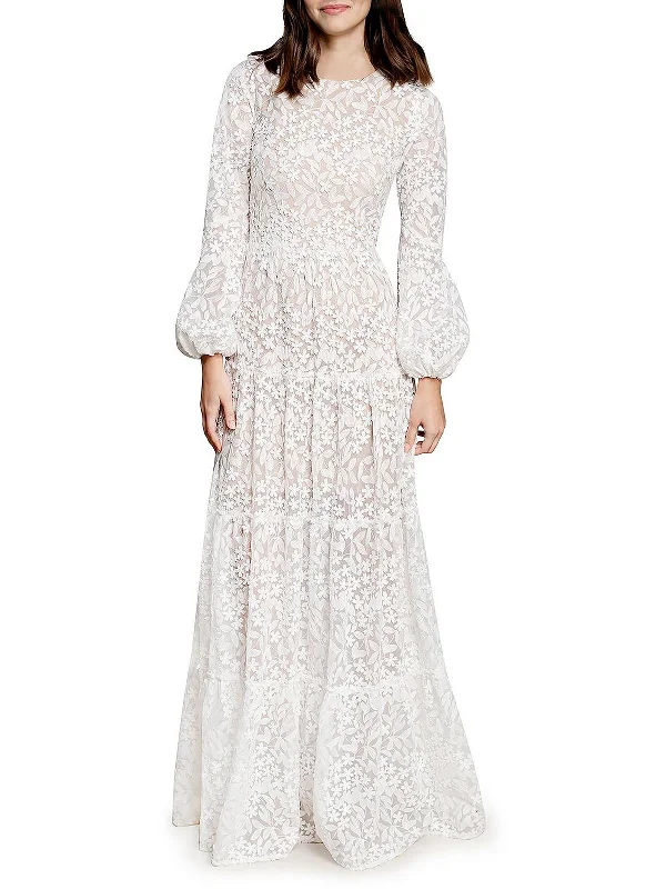 Sporty Essentials Lyra Womens Open Back Formal Evening Dress