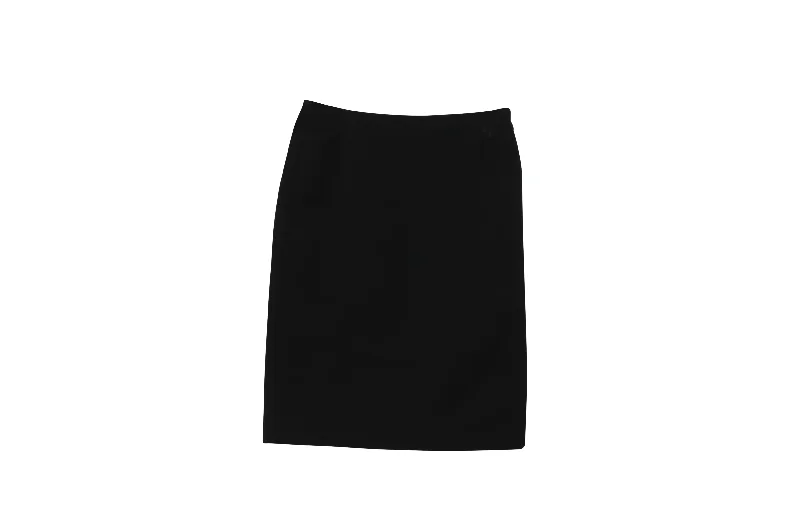 Balenciaga Pencil Skirt in Black Wool