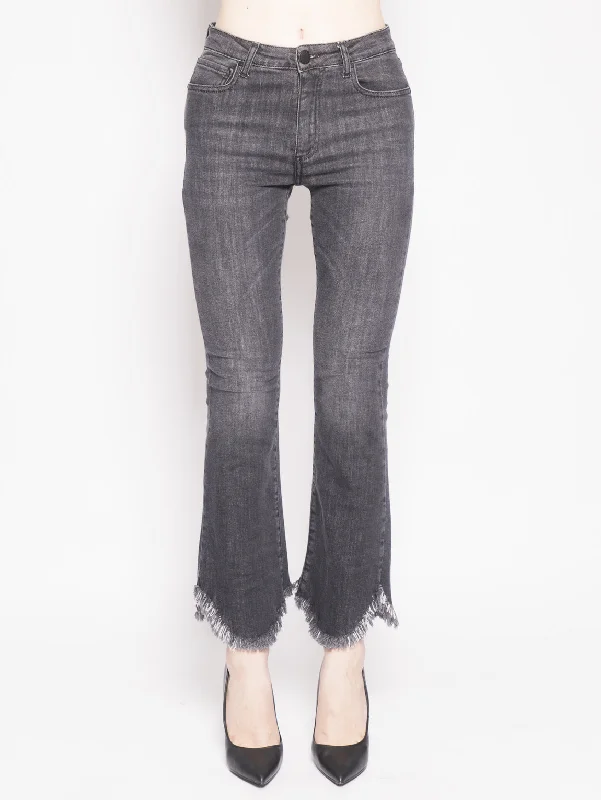 Jeans con orlo asimmetrico Nero