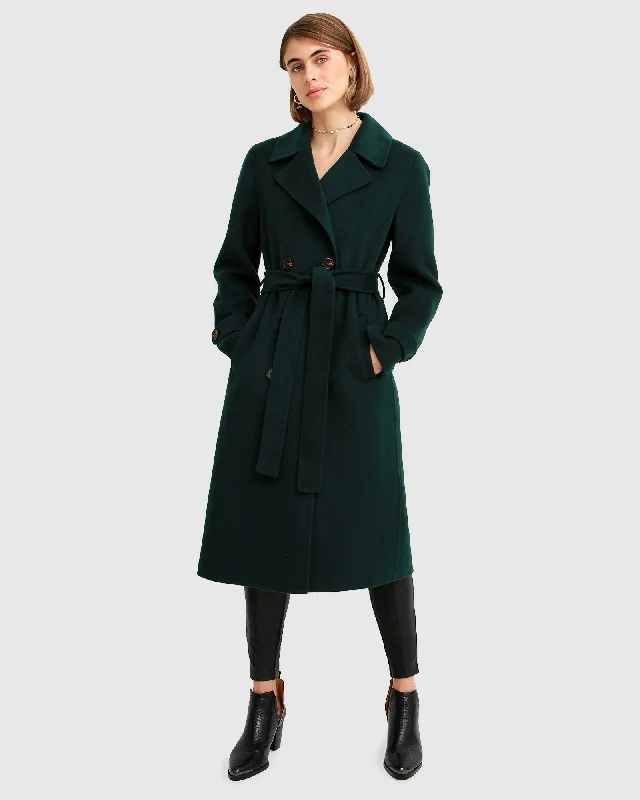 Front Runner Belted Coat - Dark Green