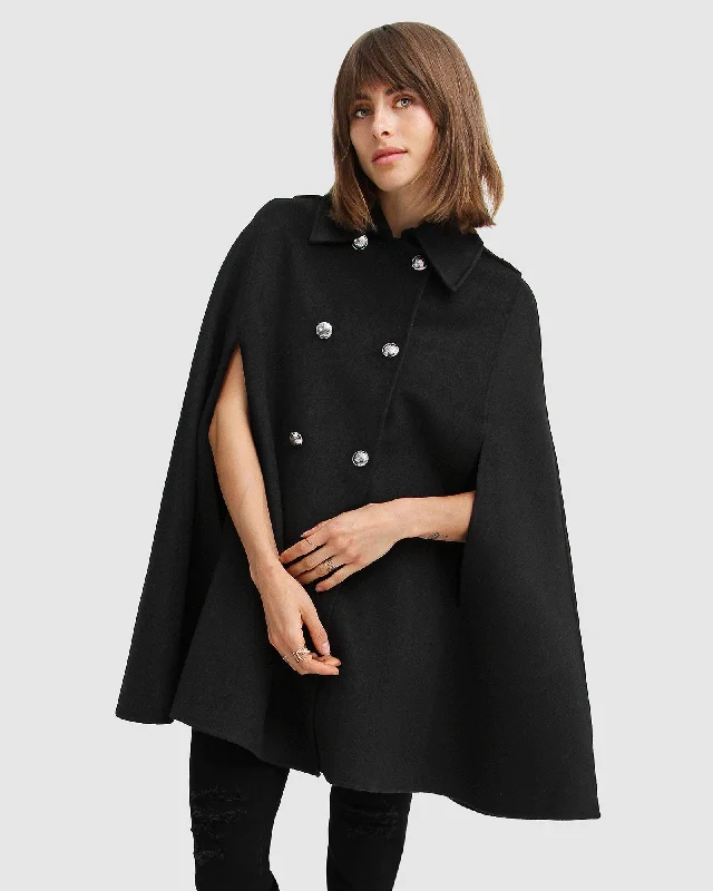 On My Mind Wool Blend Cape