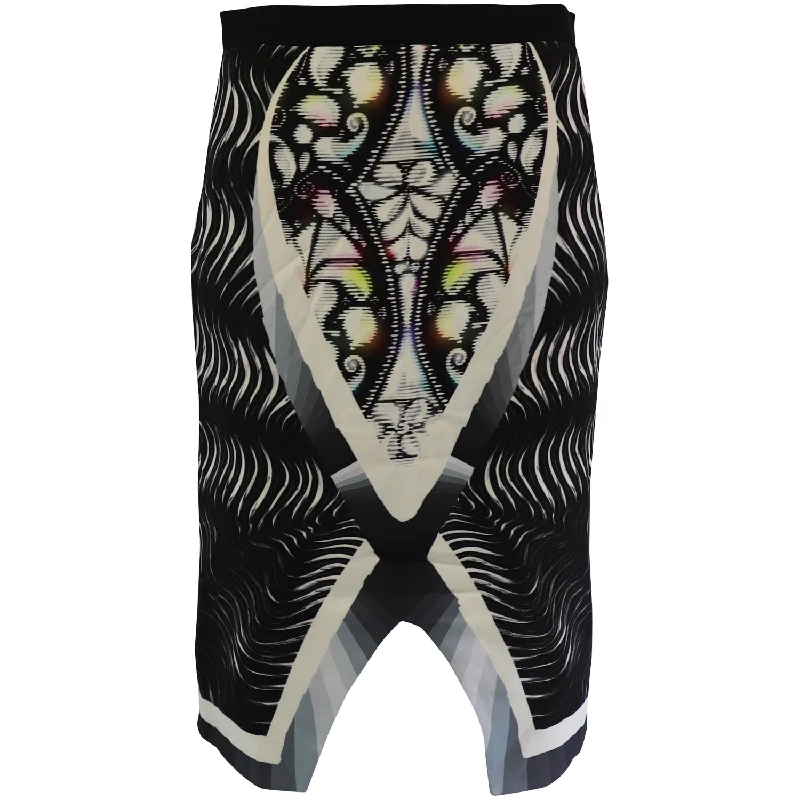 Peter Pilotto Eleni Print Skirt in Black Print Viscose