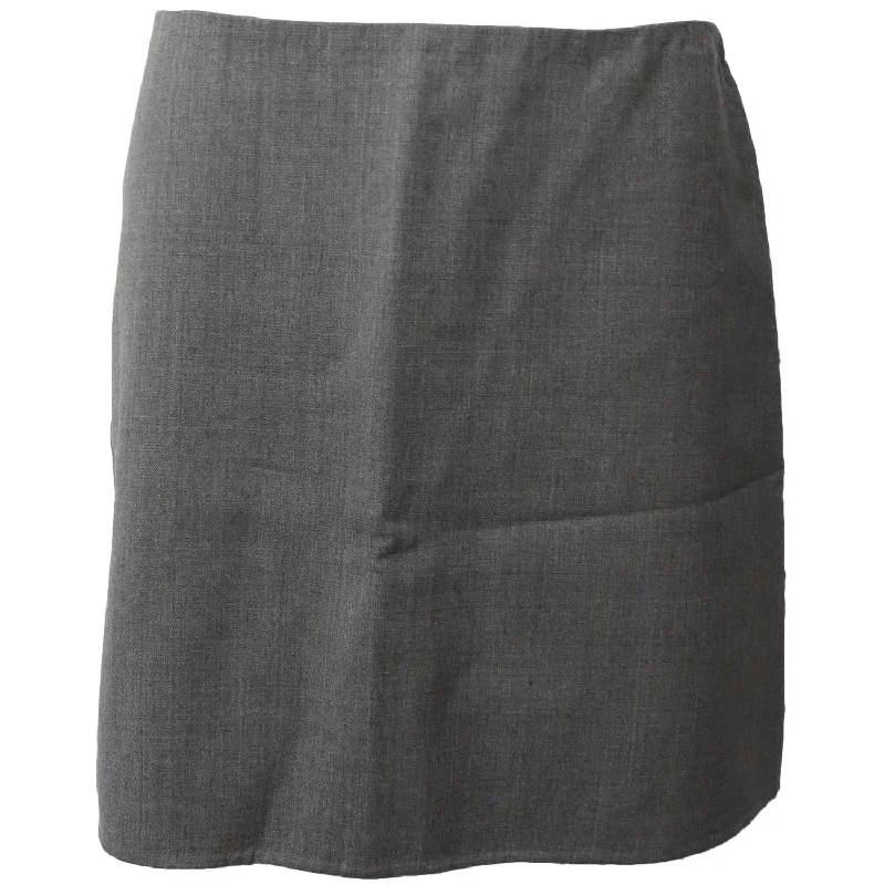 Theory Pencil Skirt in Grey Wool